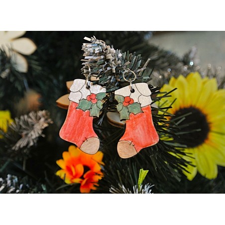 Orecchini Calza di Natale